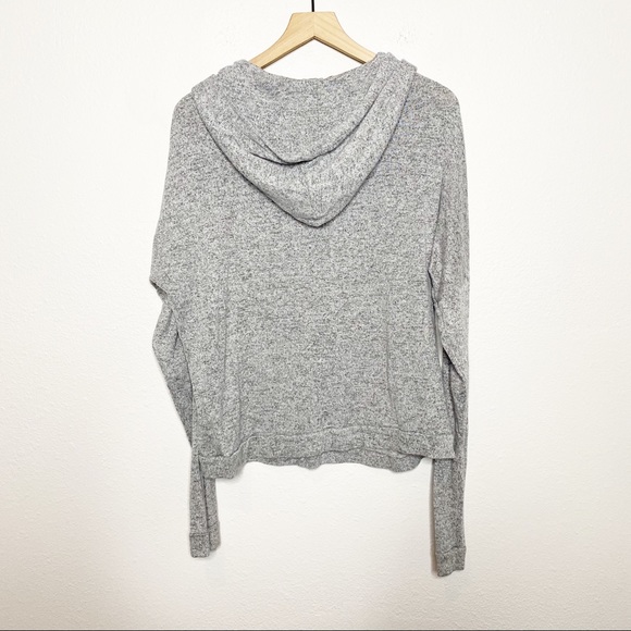 [Brandy Melville] Gray Basic Hoodie Sweatshirt - Picture 2 of 7
